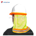 100% Polyester Mesh Fluo Gelb Orange 2 Tone High Sichtbarkeit Neck Shade mit Reflexstreifen One Size Für Alle